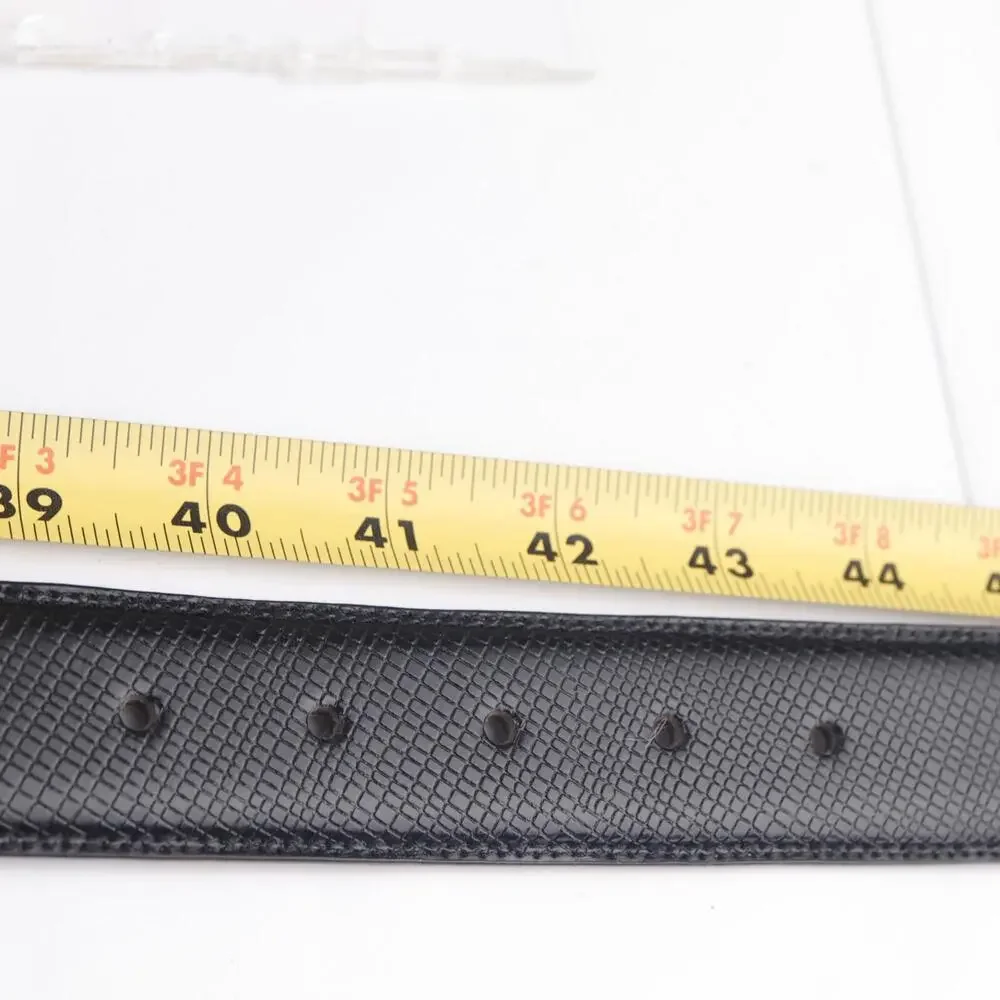 Cole Haan Mens Belt Size 42 Textured Black Leather Dressy‎ Elegant Classic